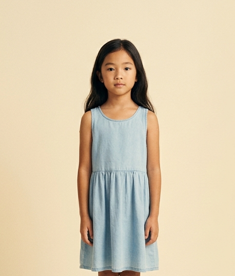 Girl child — face reference close-up