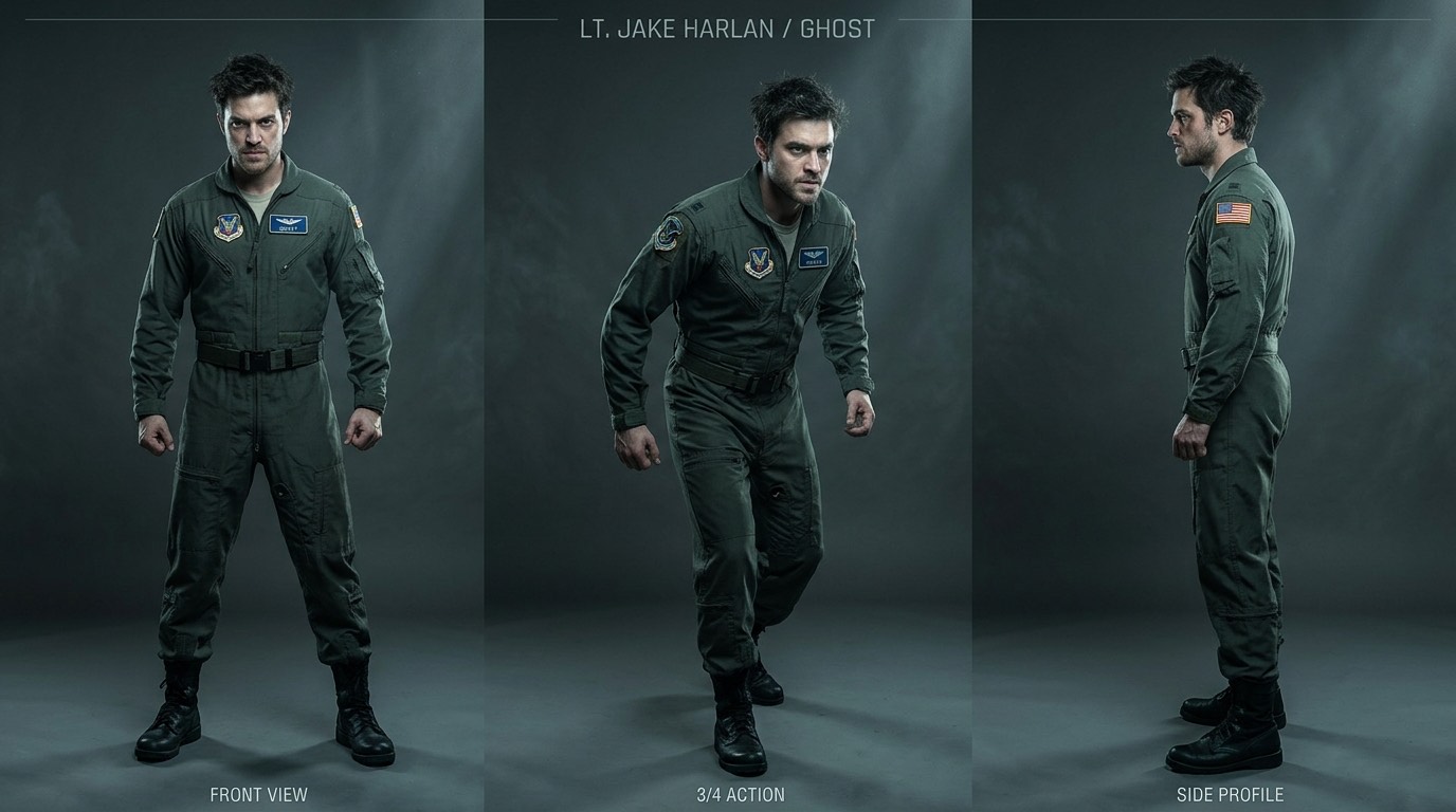 Ghost — full character reference sheet