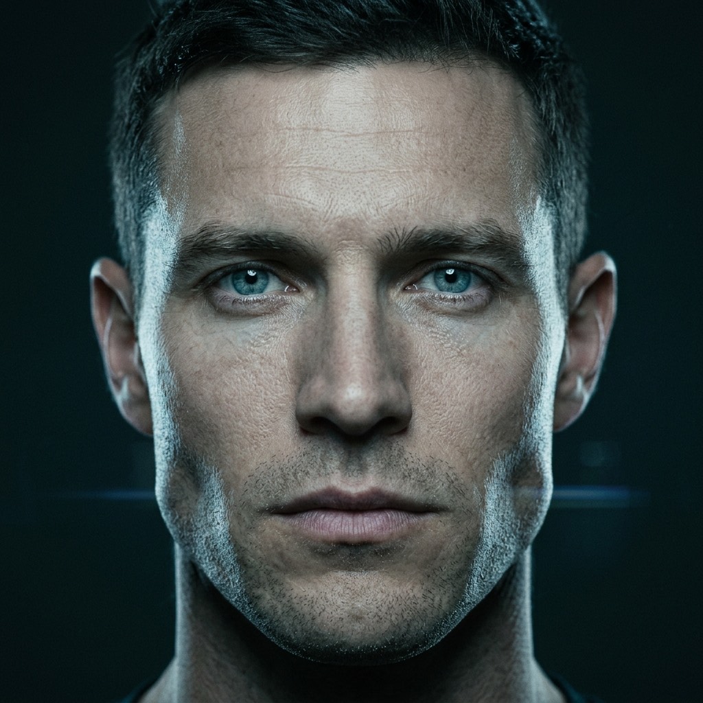 Razor — face reference close-up