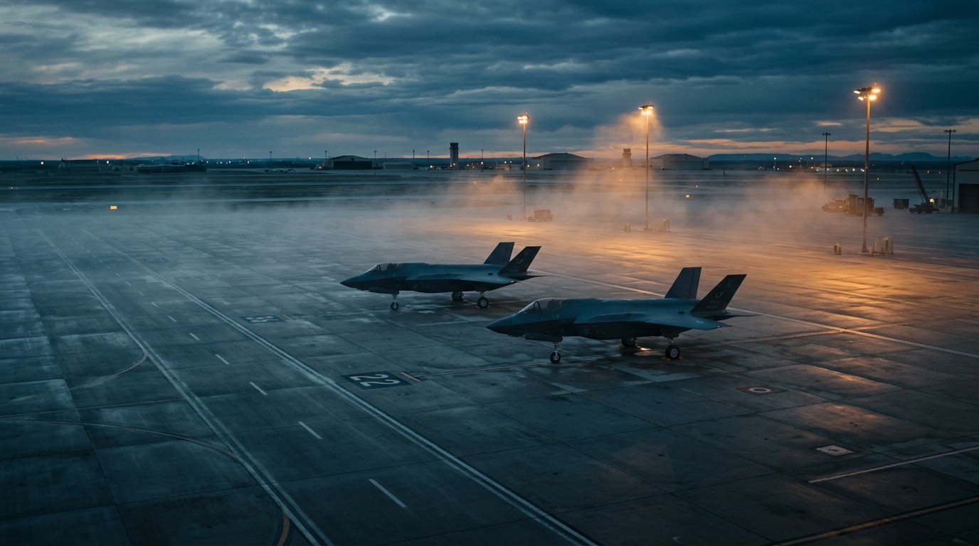 Location — tarmac at dawn